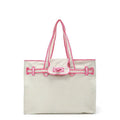 Embroidered Nylon Handbag