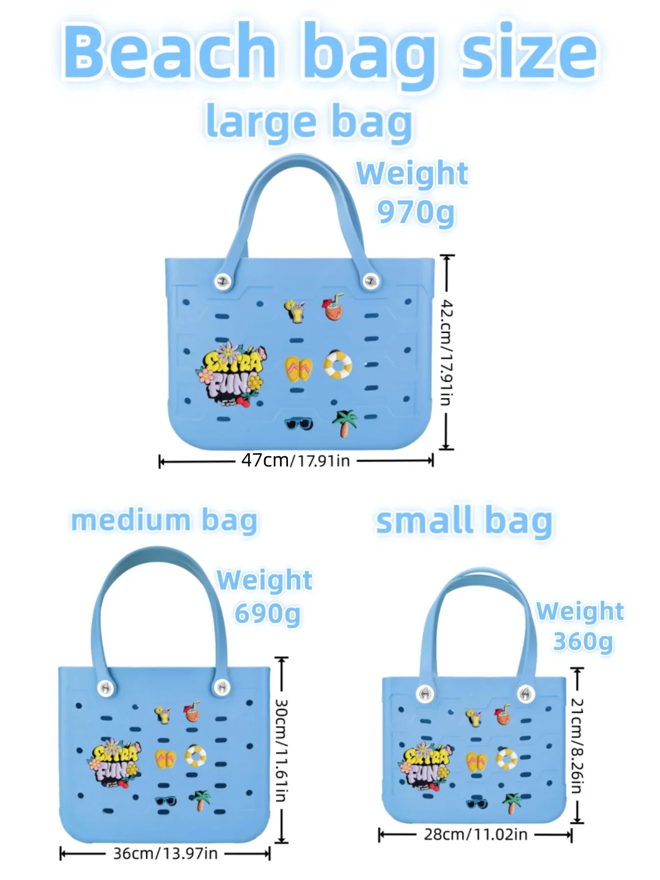EVA Waterproof M/L/XL Beach Bag
