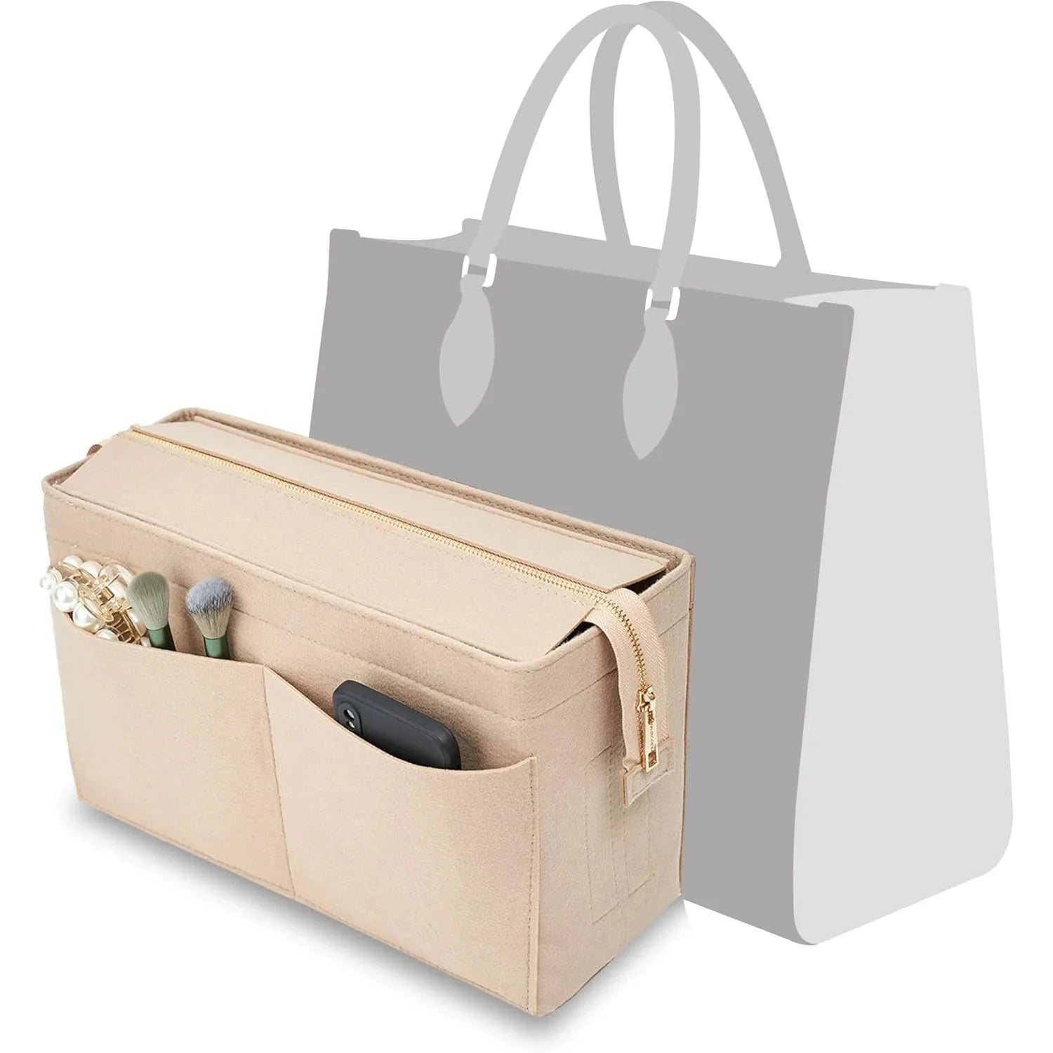 Felt Purse Organizer Insert Onthego MM Handbag Tote Bag