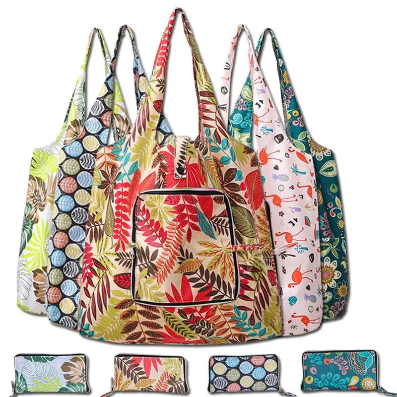 Foldable Tote Bag Portable Cloth Eco Grocery Bag