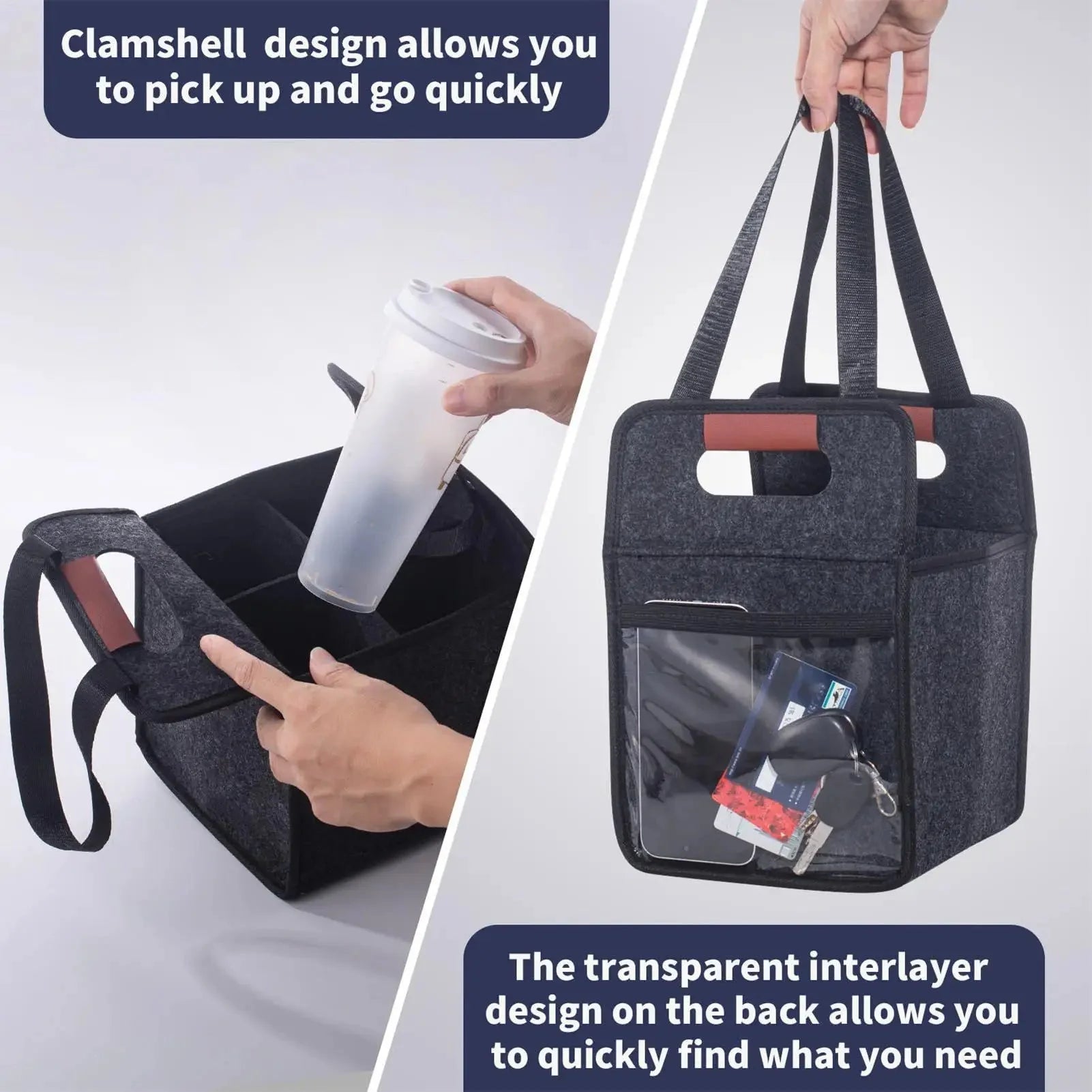 Foldable Tote Bag With Handles for Daily Commute