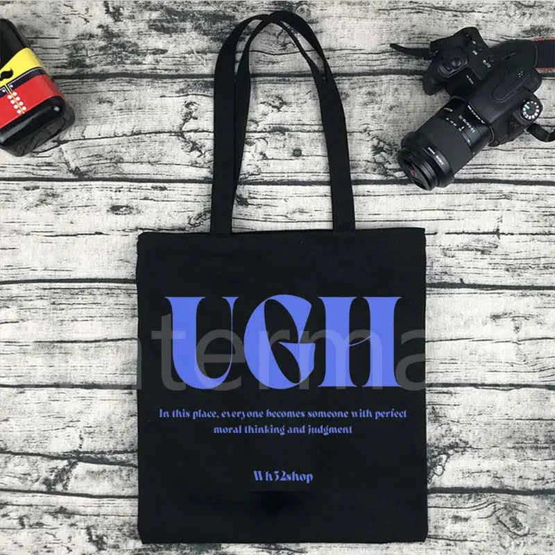 Kpop Tote Bag  Aesthetic Shopper Ugh Casual Bag
