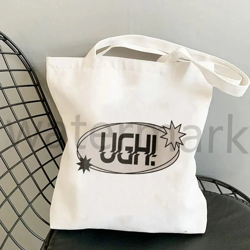 Kpop Tote Bag  Aesthetic Shopper Ugh Casual Bag