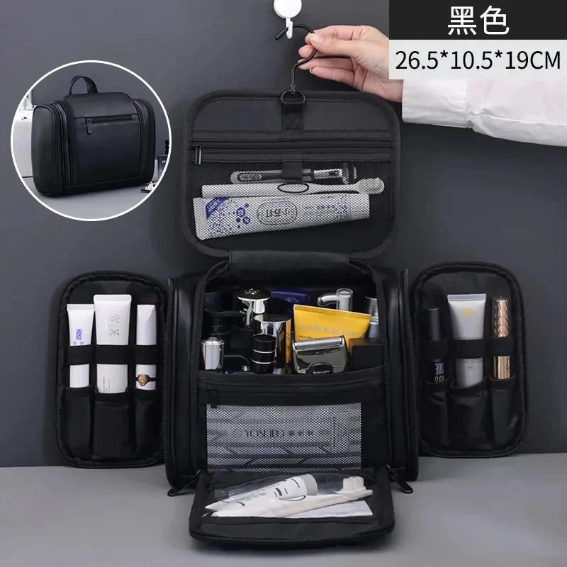Large Capacity PU Leather Makeup Bag