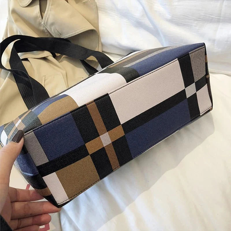 Leather Shoulder Shopping Bag