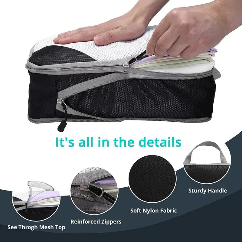 Luggage Organizer Storage Bags Compression