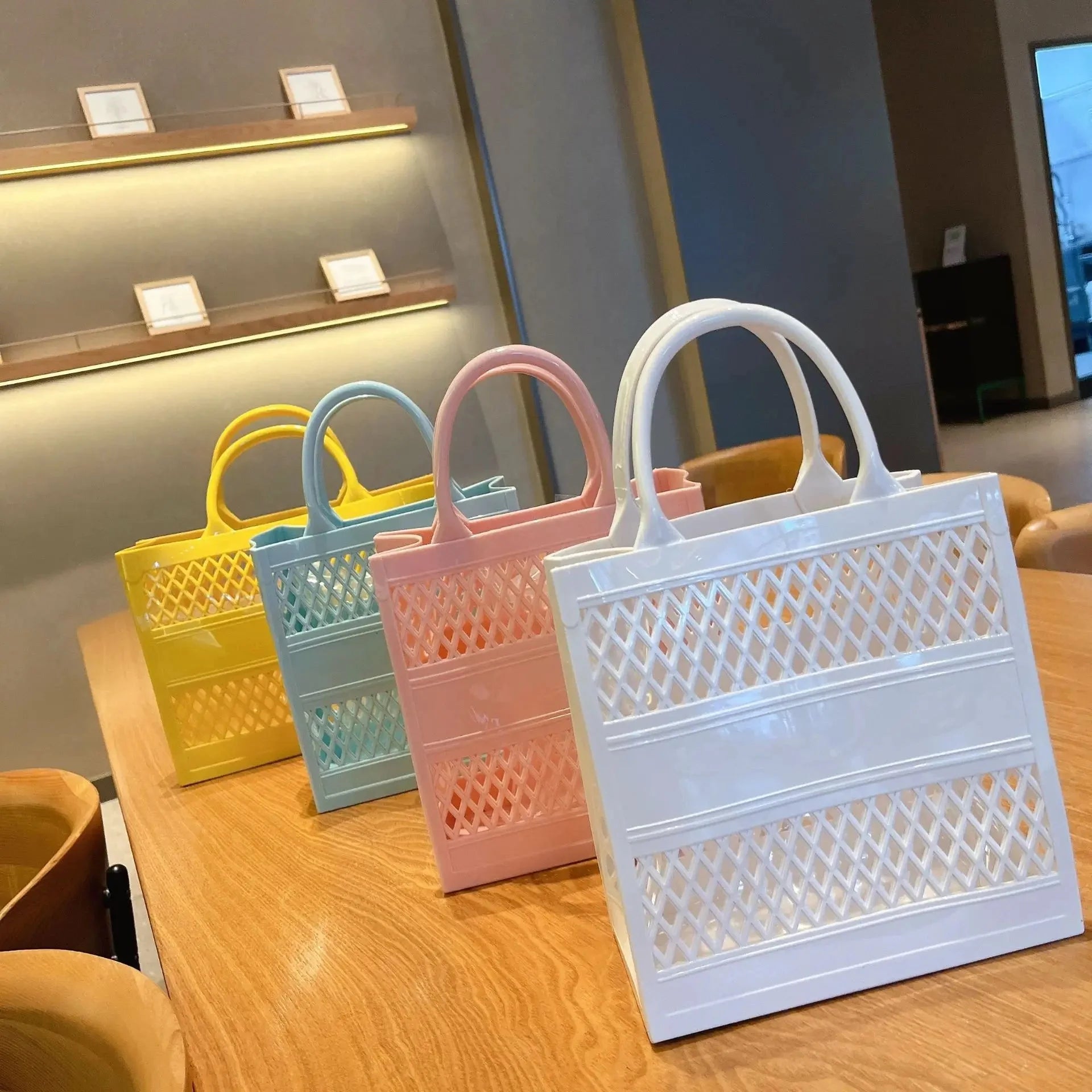 Mesh Beach Tote Bag, and great for Travel Accessories