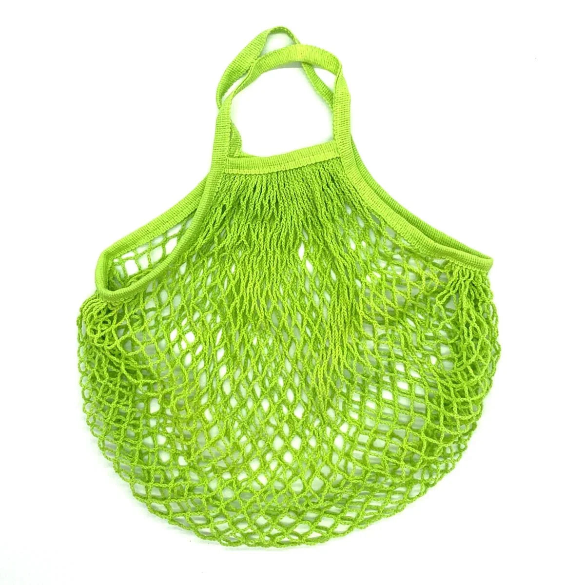Organic Cotton Mesh Tote Bags Portable Net and String