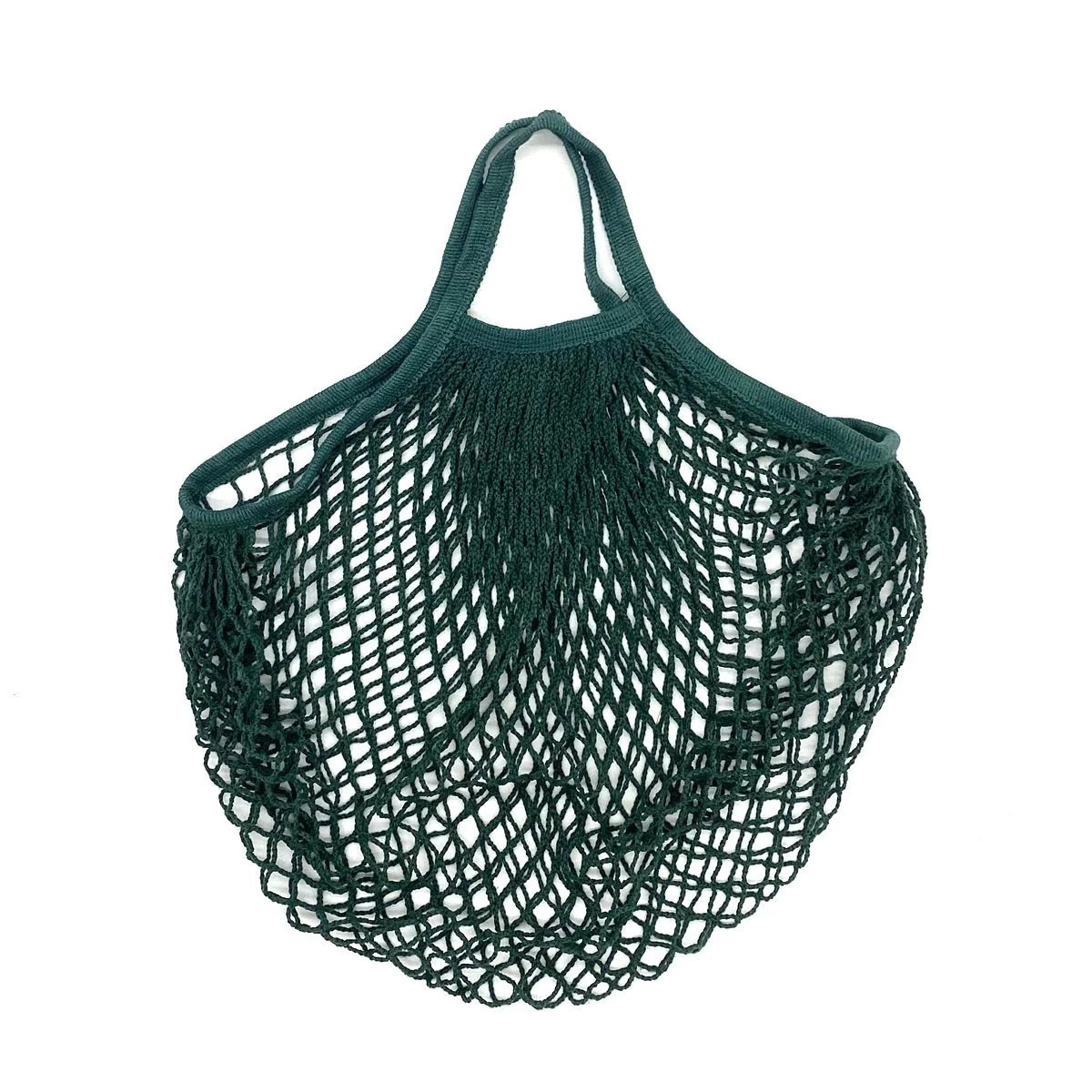 Organic Cotton Mesh Tote Bags Portable Net and String