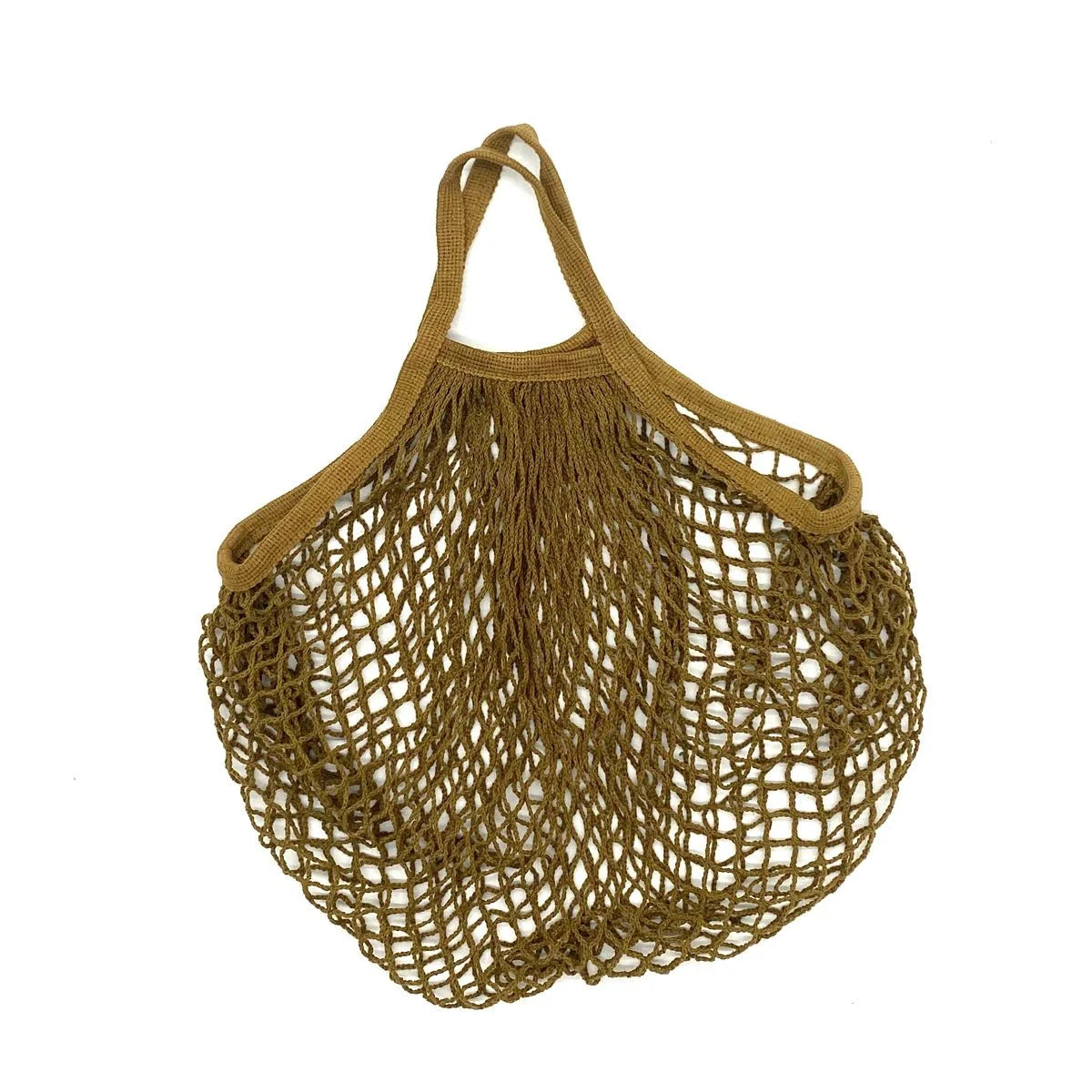 Organic Cotton Mesh Tote Bags Portable Net and String