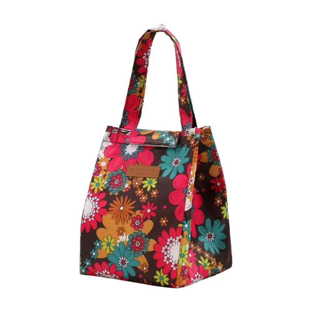 Portable Adult Kids Oxford Cloth Insulated Lunch Bag