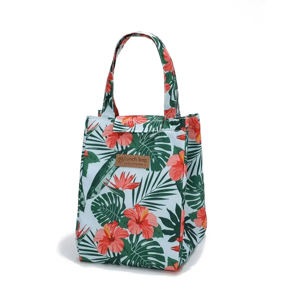 Portable Adult Kids Oxford Cloth Insulated Lunch Bag
