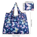 Portable Folding Shopping Bag Butterfly Flower Printing