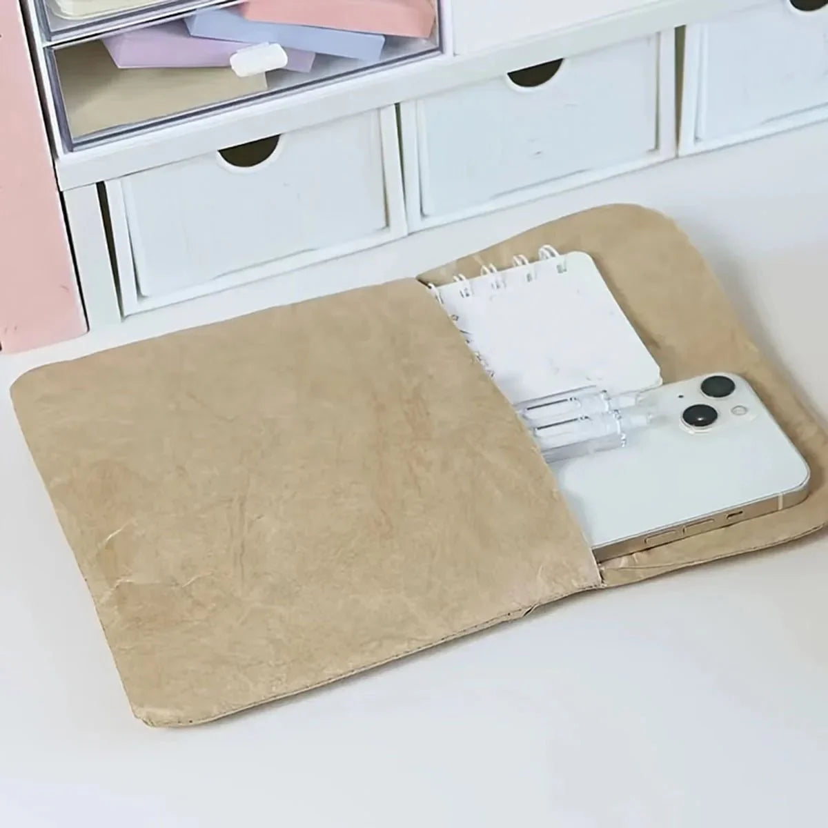 Retro-style soft paper folder