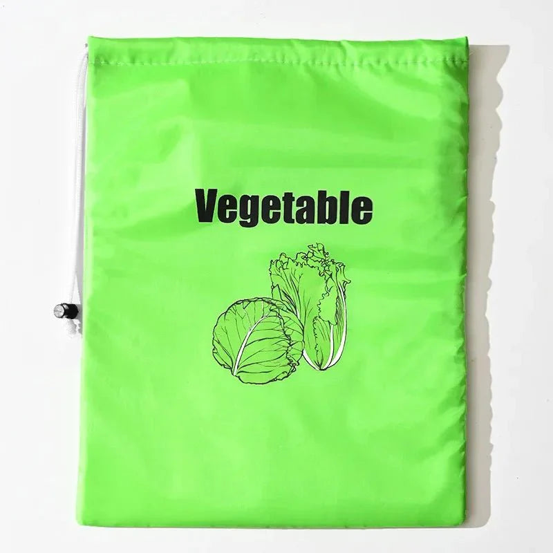 "Reusable Drawstring Produce Bags - Eco-Friendly Freshs Food Storage