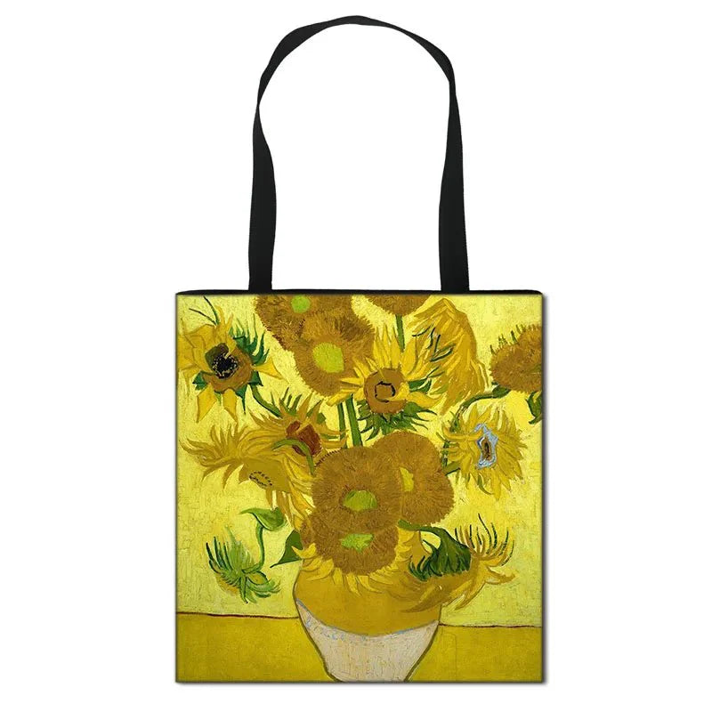 Starry Night / Statue David / Mona Lisa Handbags