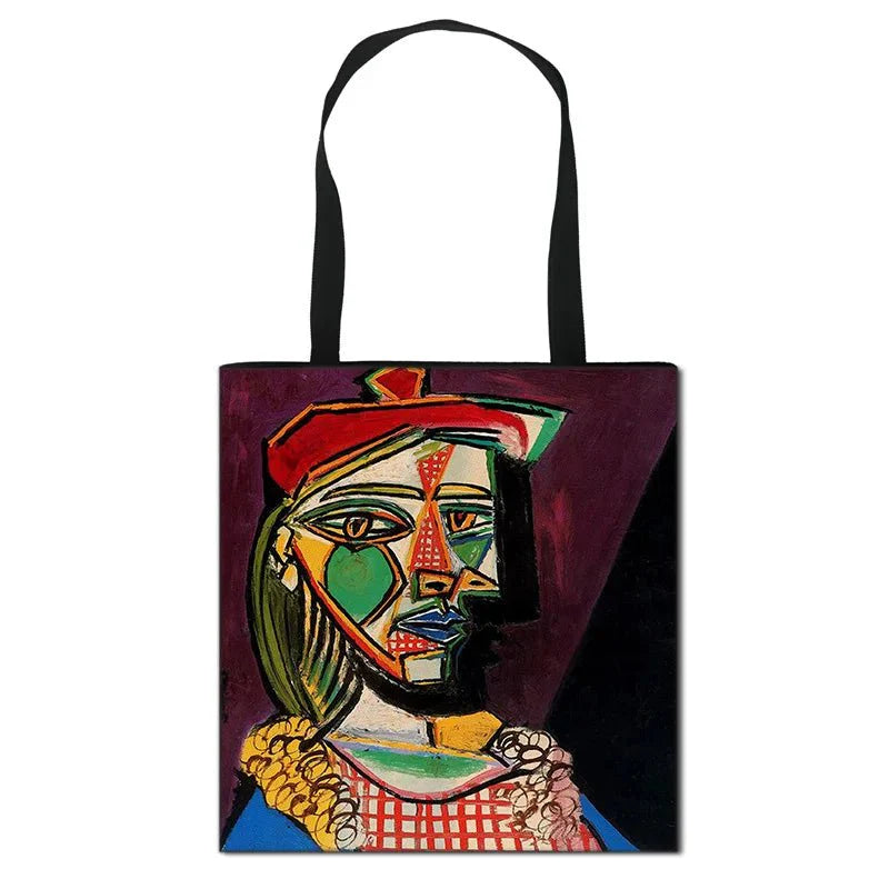 Starry Night / Statue David / Mona Lisa Handbags