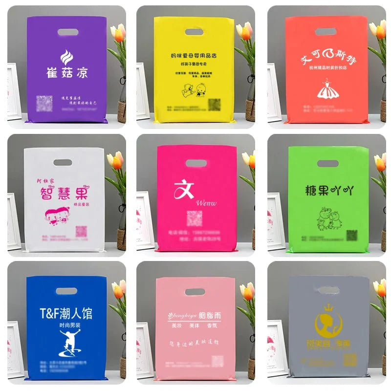 StoBag Colorful Poly Plastic Shopping Bags