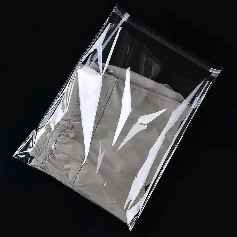 Storeage Bags 100 Pieces Clear Apparel Bags Self Seal