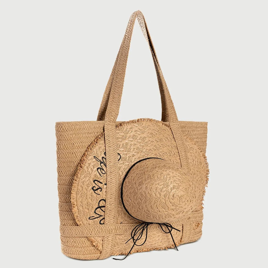 Summer Large Capacity Totes With Cap