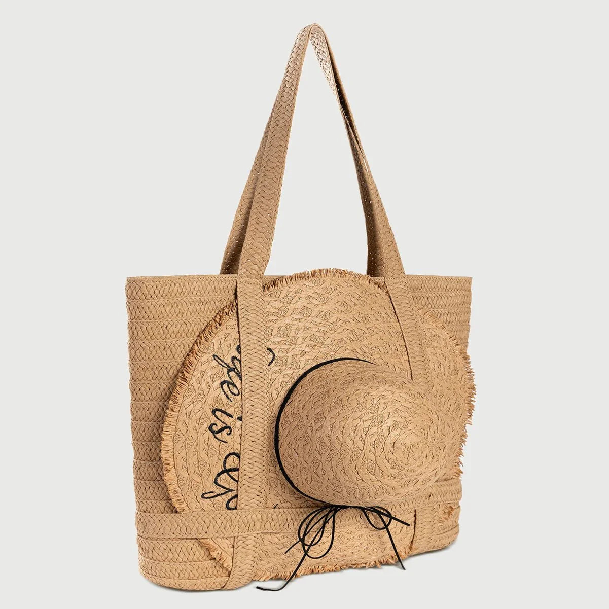 Summer Large Capacity Totes With Cap