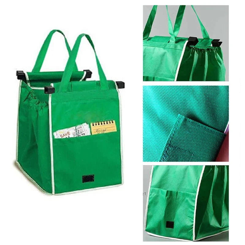 Supermarket Shopping Handbag Foldable Cart Bag 1PC