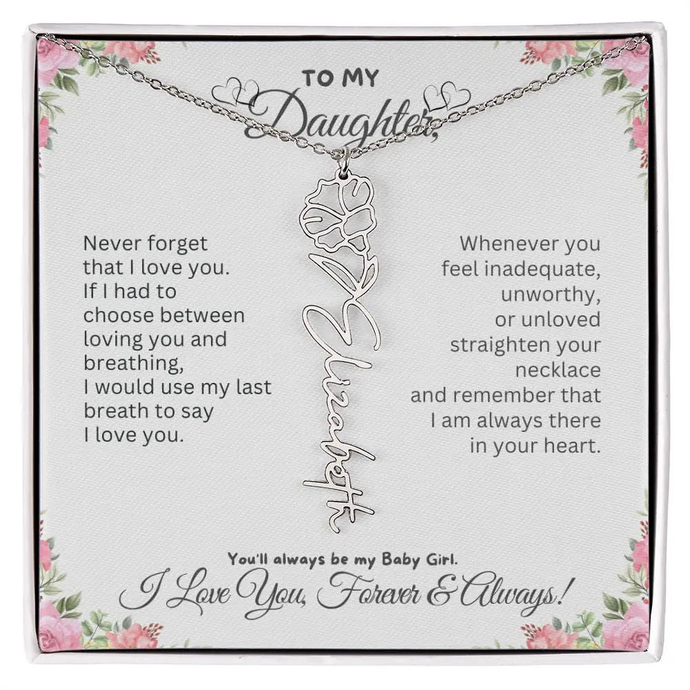Birth Flower Necklace for Mom | Meaningful Mother's Day Gift from Daughter