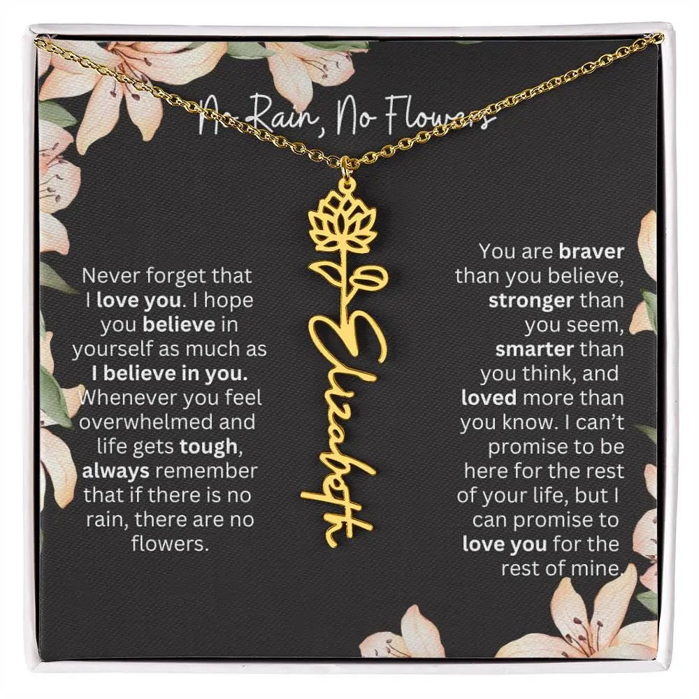 To My Daughter Never Forget That I Love You Necklace