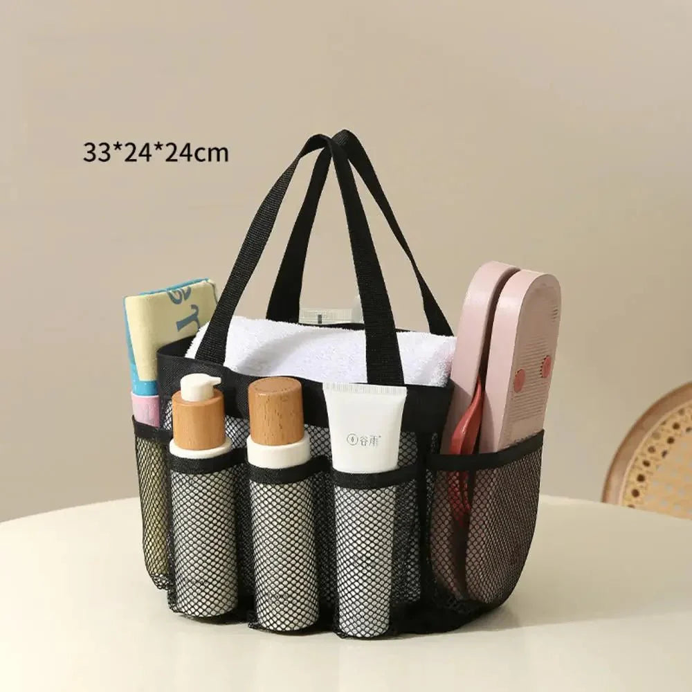 Transparent Mesh Cosmetic Bag