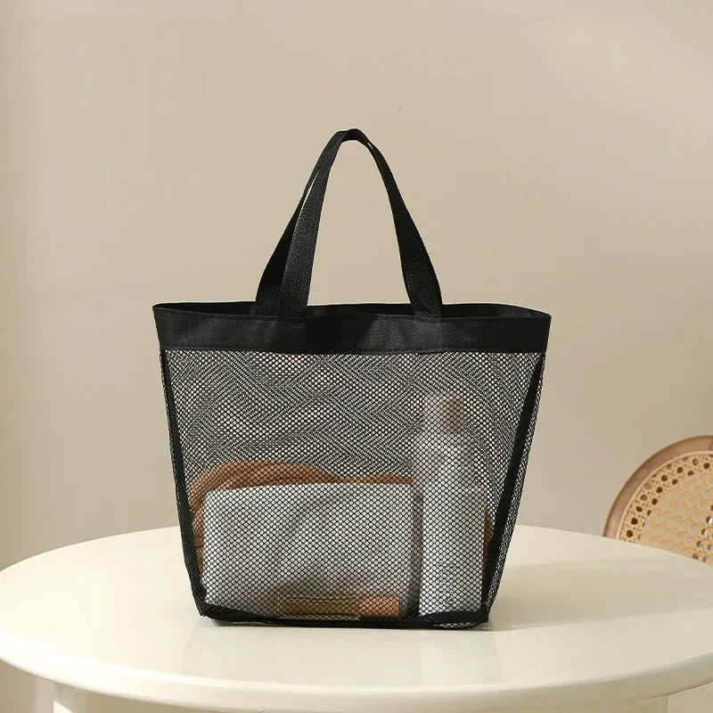 Transparent Mesh Cosmetic Bag