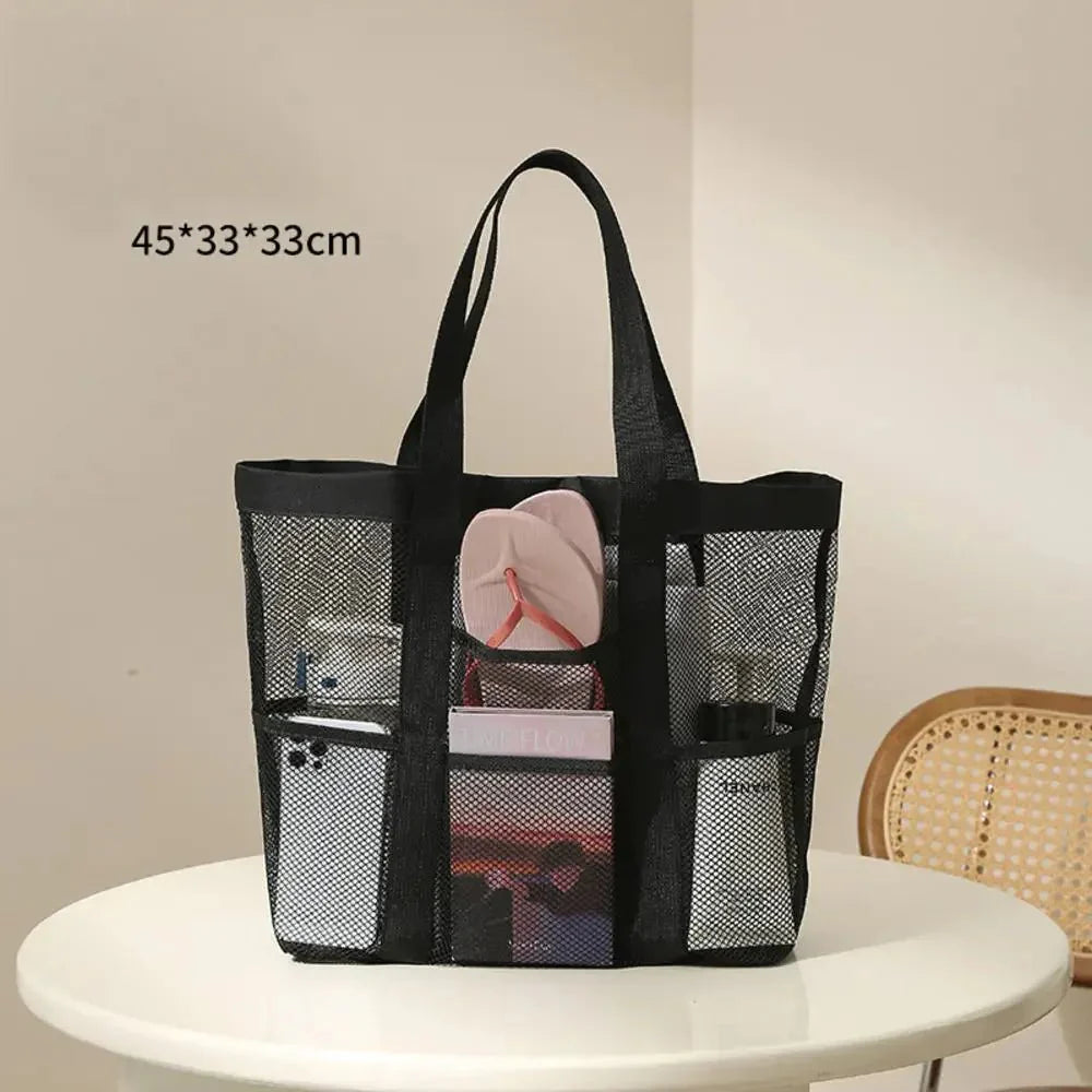 Transparent Mesh Cosmetic Bag