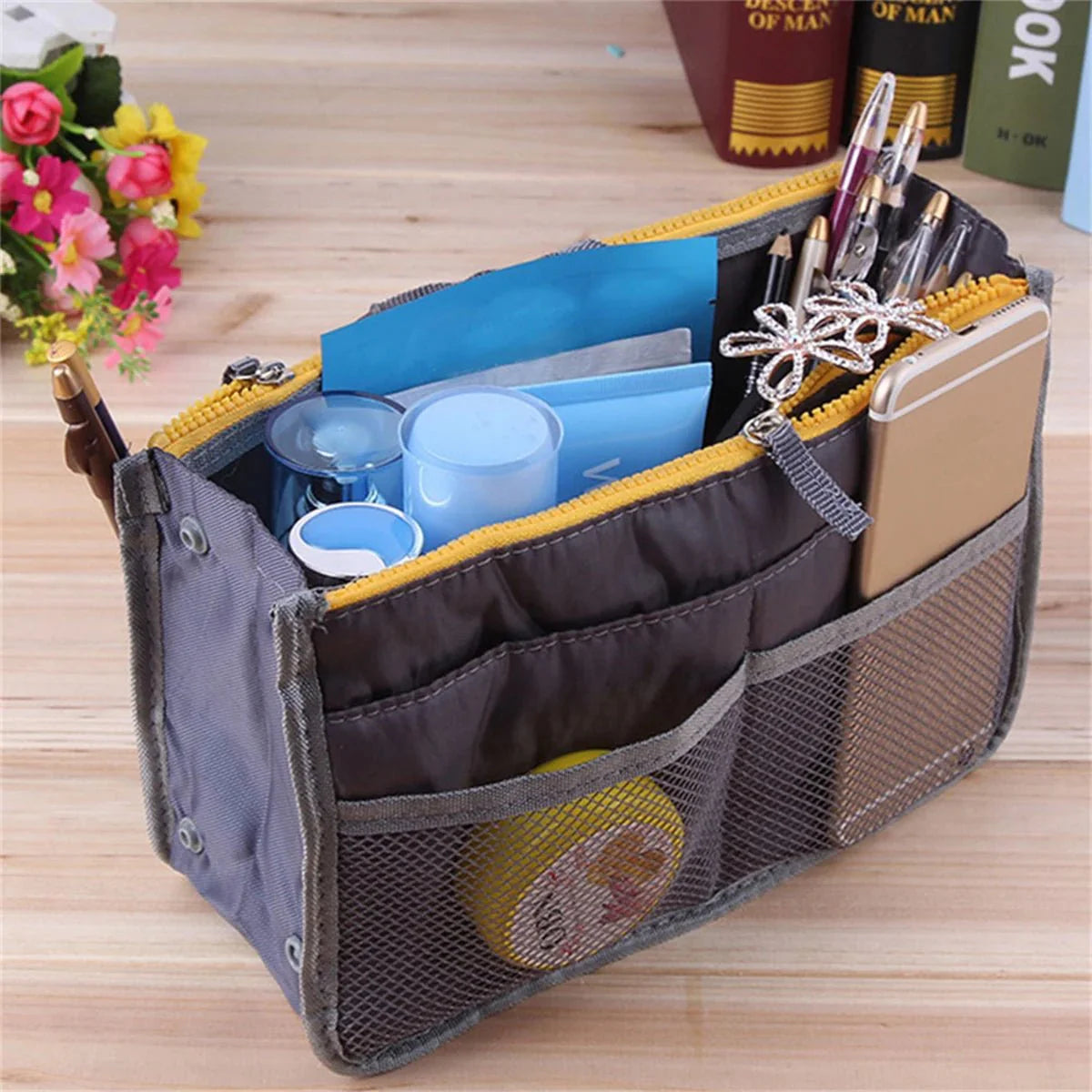 Travel Insert Handbag Organiser Nylon Bag