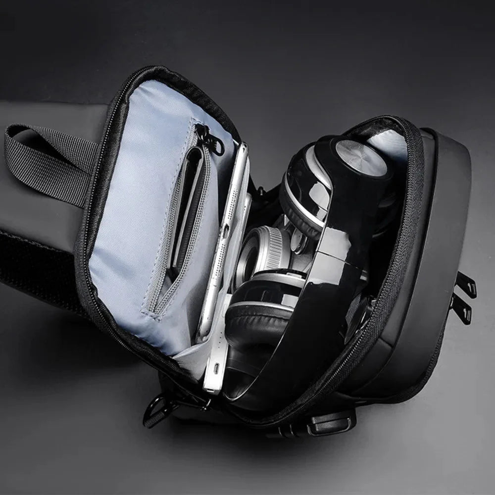 USB Charging Sport Sling Bag