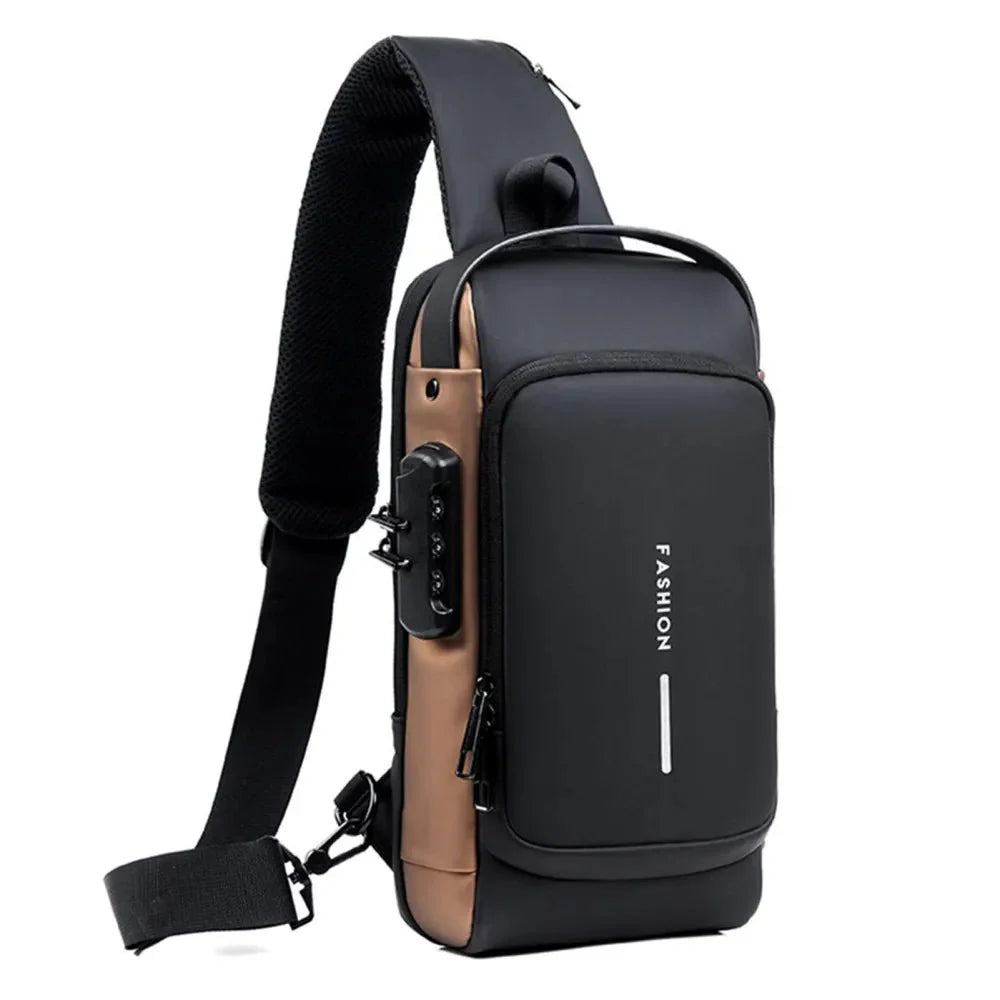 USB Charging Sport Sling Bag