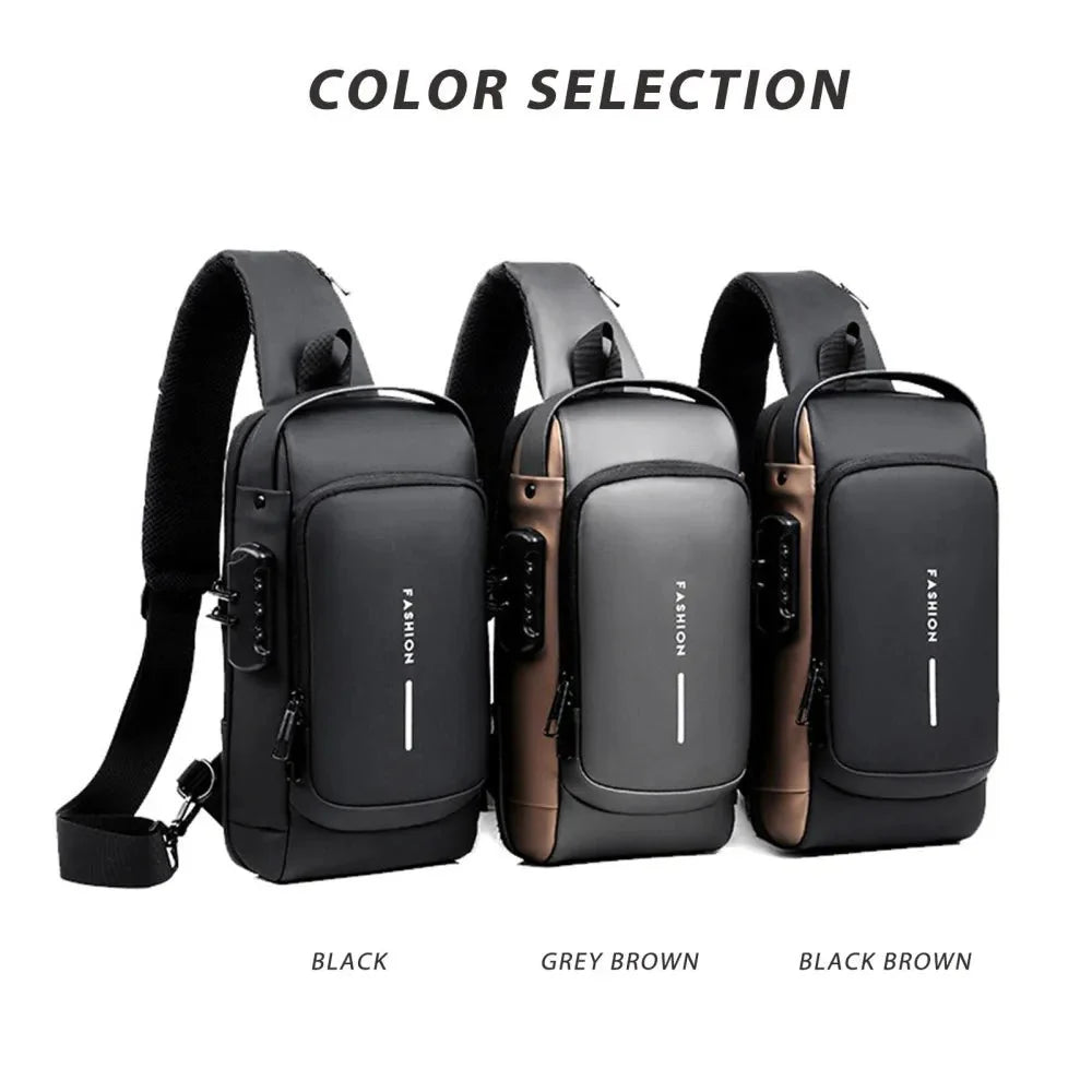 USB Charging Sport Sling Bag