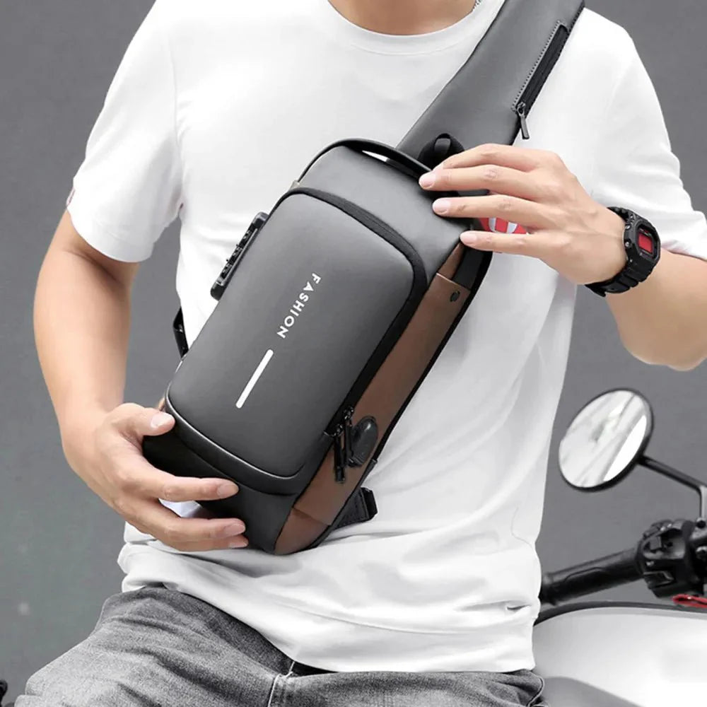 USB Charging Sport Sling Bag