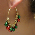 Christmas Jingle Hoop Earrings